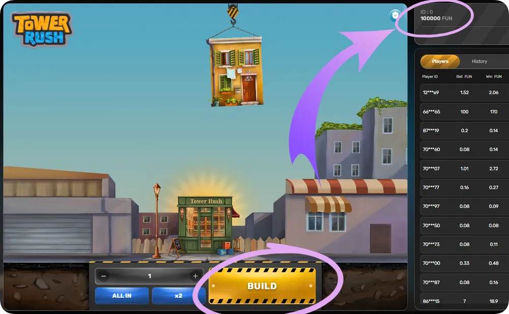 Crédits Virtuels Demo